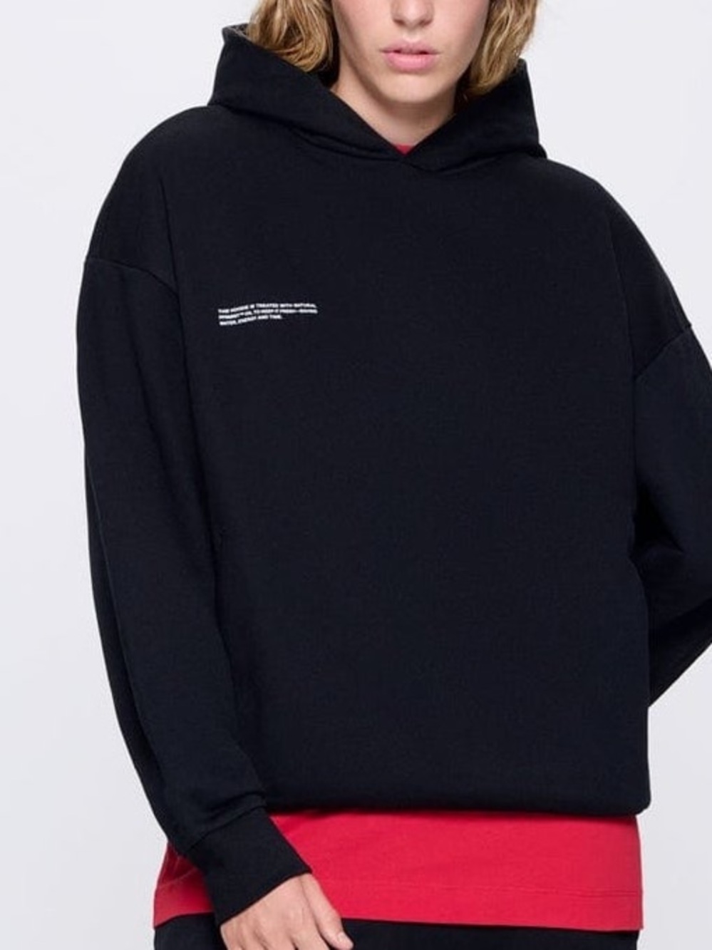 Pangaia Women’s 365 Midweight Black 100% Organic Cotton Hoodie - Picture 4 of 11
